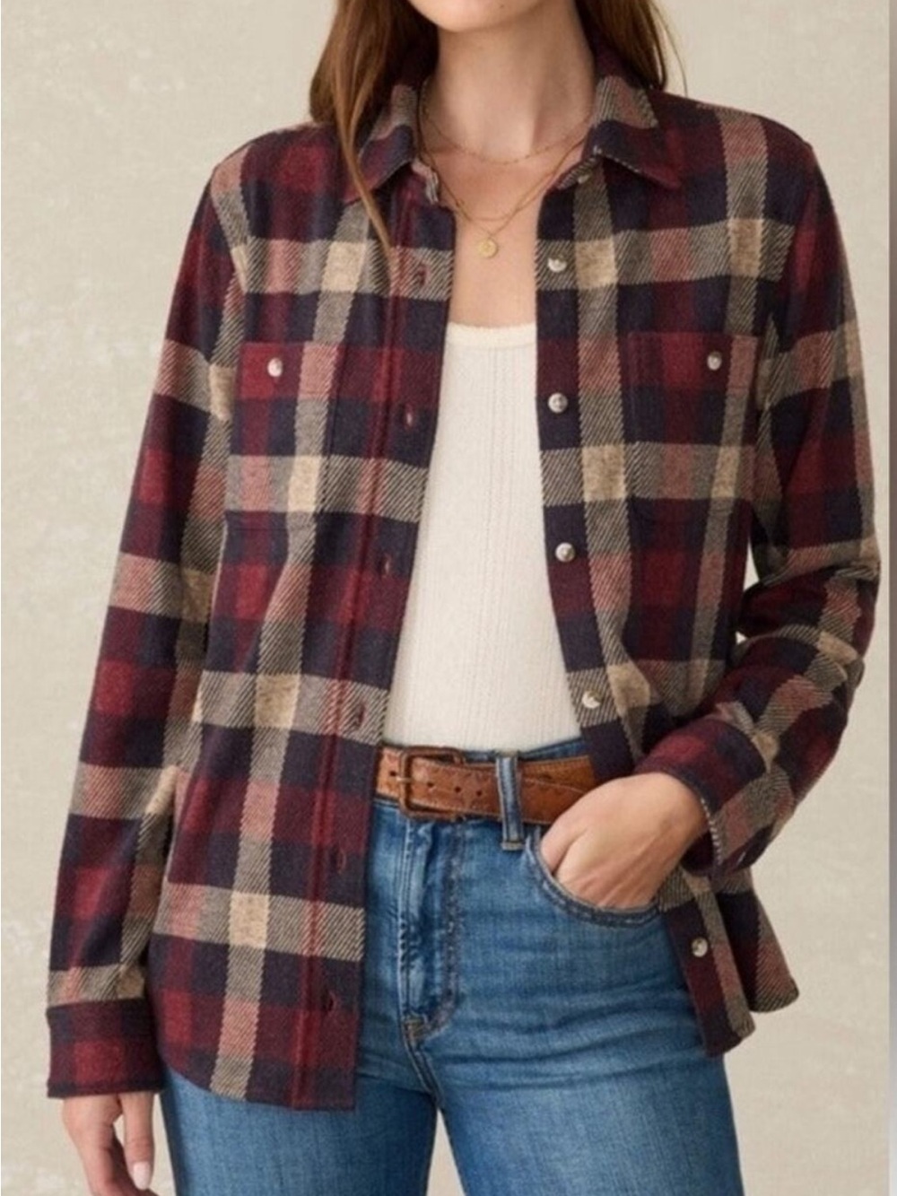Faherty The Legend Sweater Shirt in Burchfield plaid